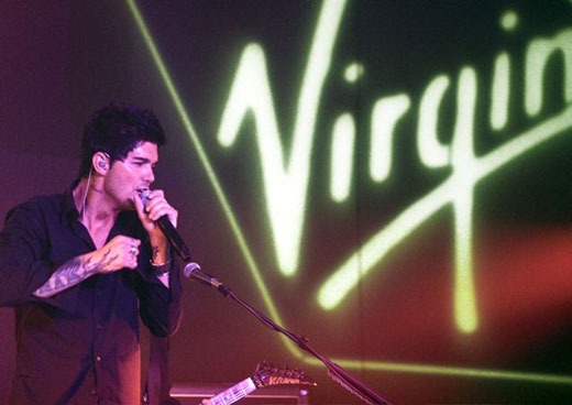 Man talking into microphone