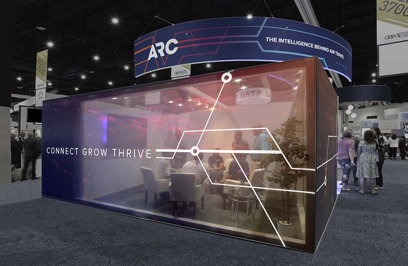 Transparent Wall in Trade Show Booth