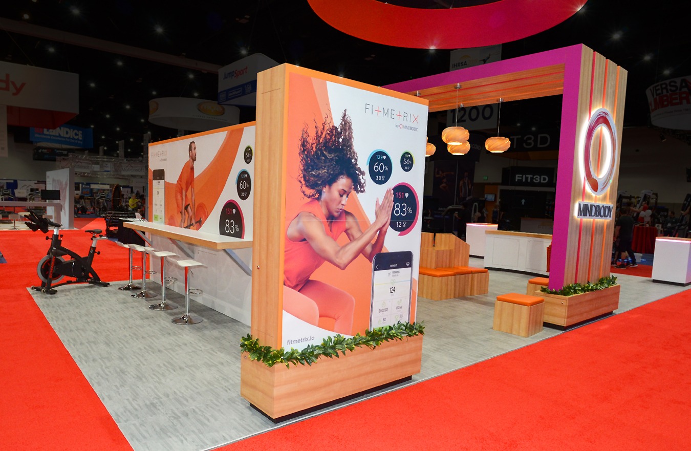 MINDBODY trade show exhibit