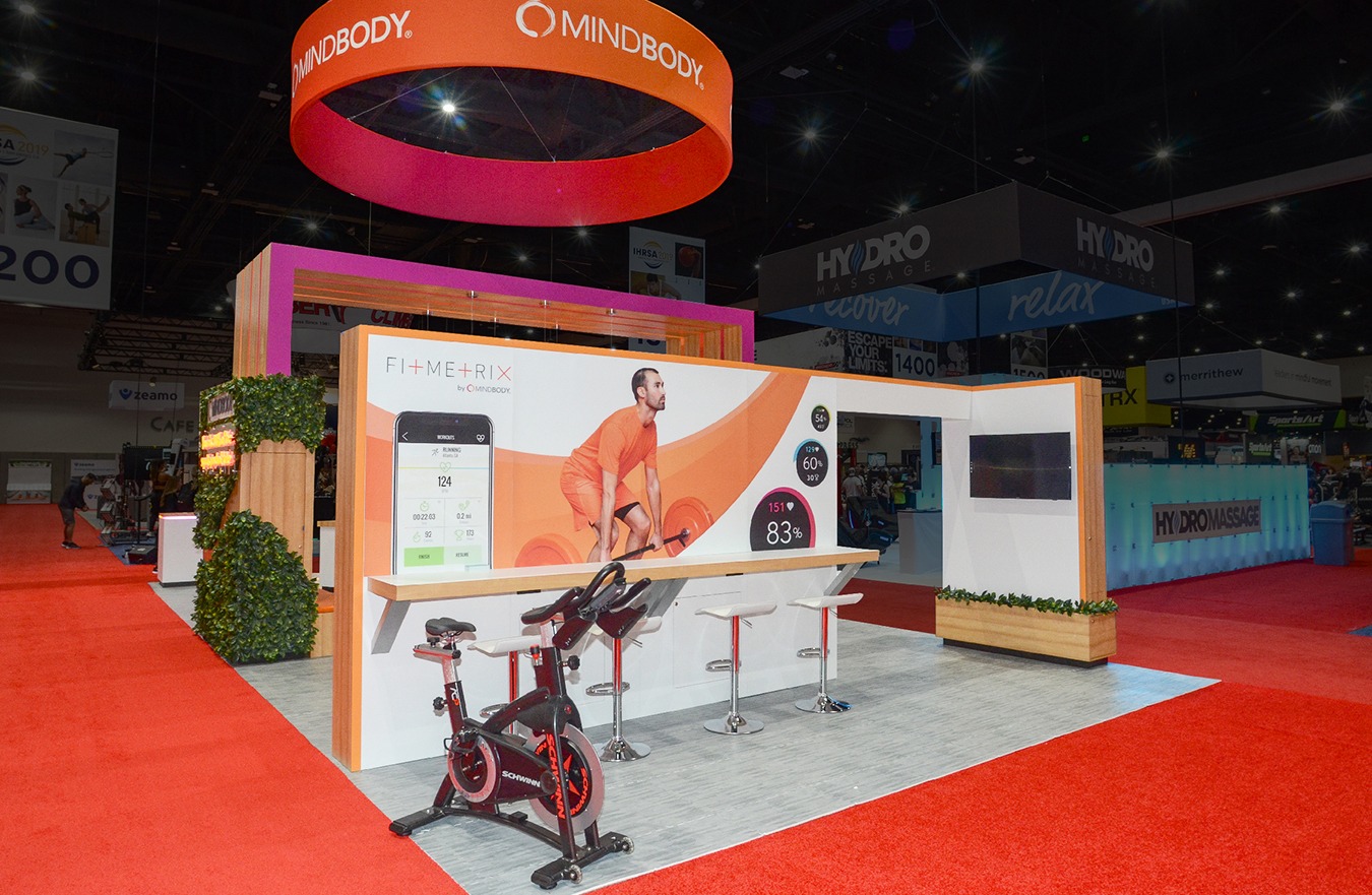 MINDBODY trade show exhibit