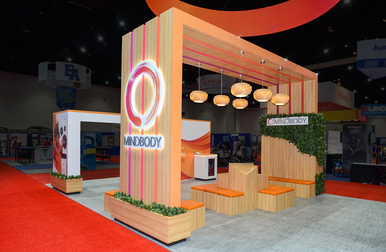 MINDBODY trade show exhibit
