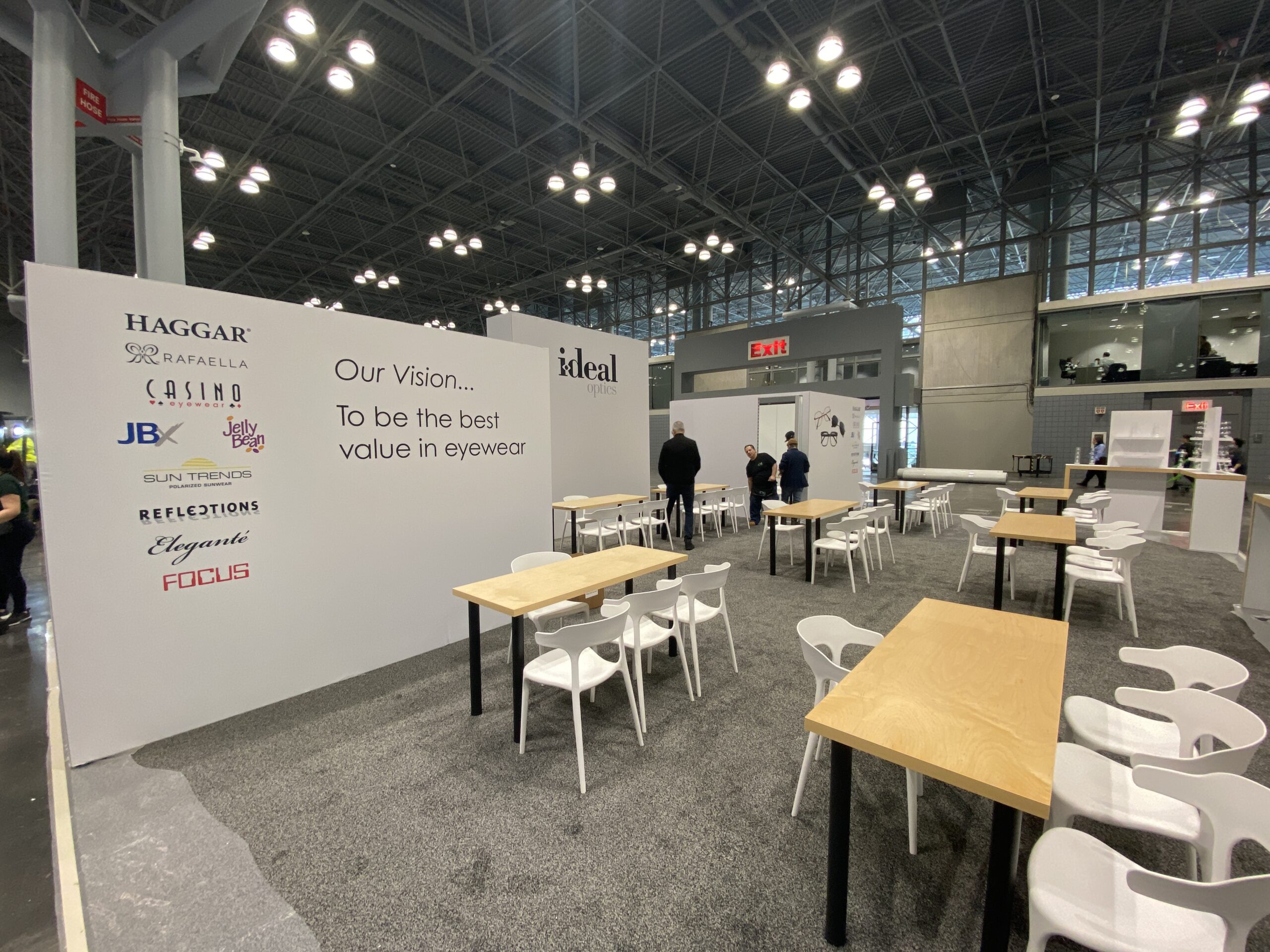 I-Deal Optics new 20' x 50' booth for Vision Expo